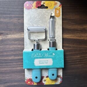 Pioneer Woman Frontier Collection Peeler Set Swivel & Julienne Peeler - New!!